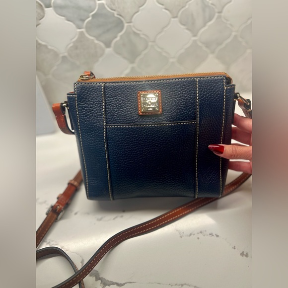 Dooney & Bourke Midnight Blue Pebble Grain Crossbody NWOT w COA - Picture 1 of 17